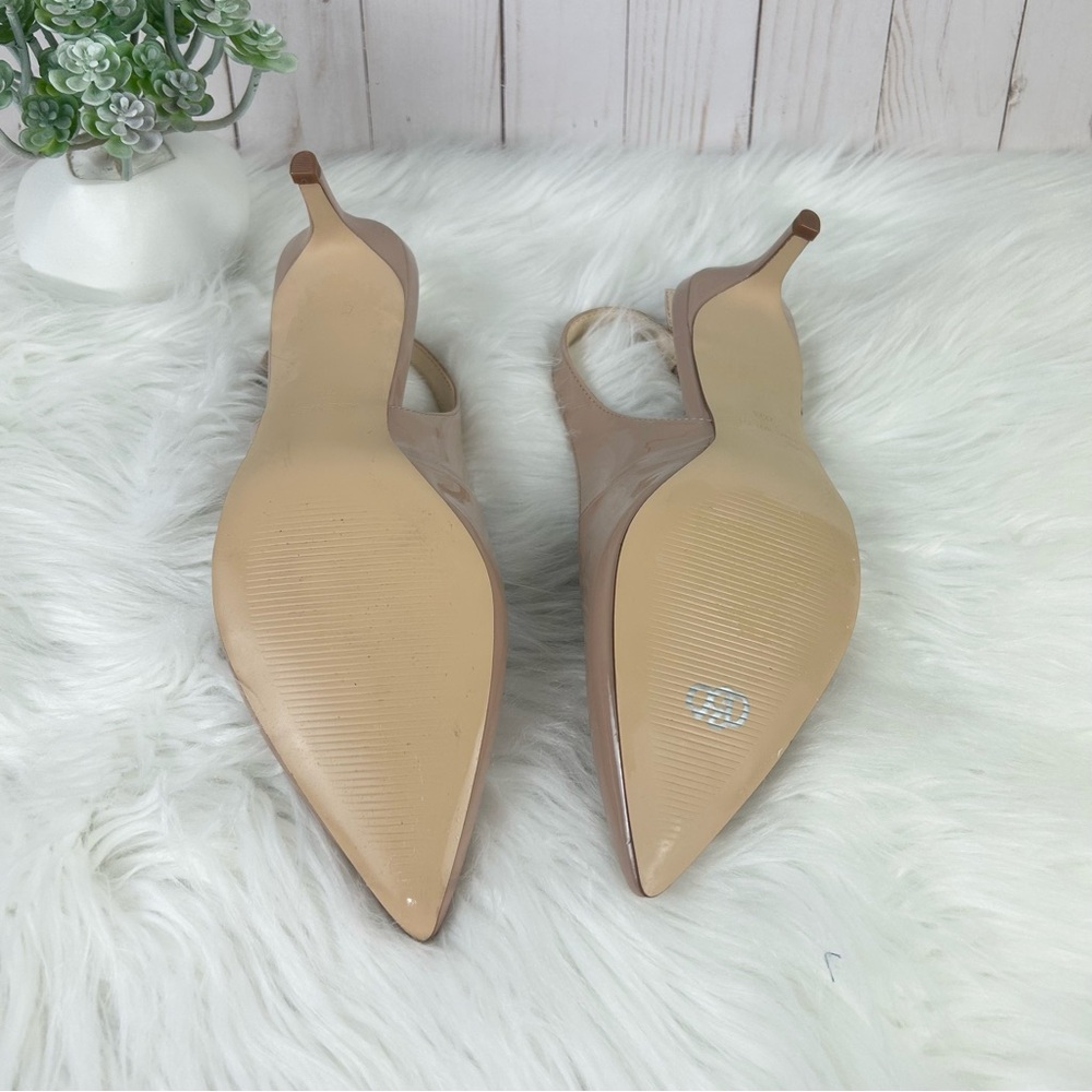 NWOT Nine West Nude Slingback Heels 7.5 - Picture 5 of 6
